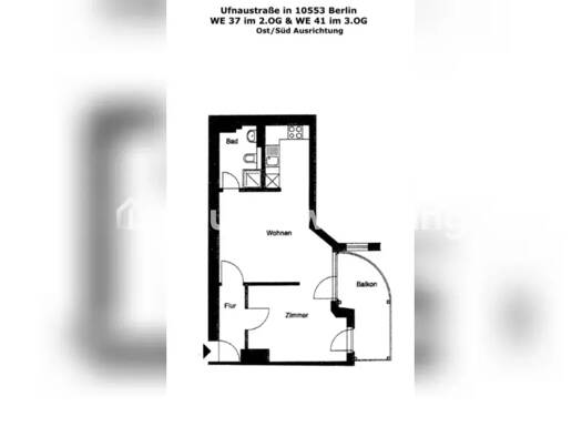 Wohnung zur Miete Tauschwohnung 850 € 1,5 Zimmer 48 m² 3. Geschoss Moabit Berlin 10553