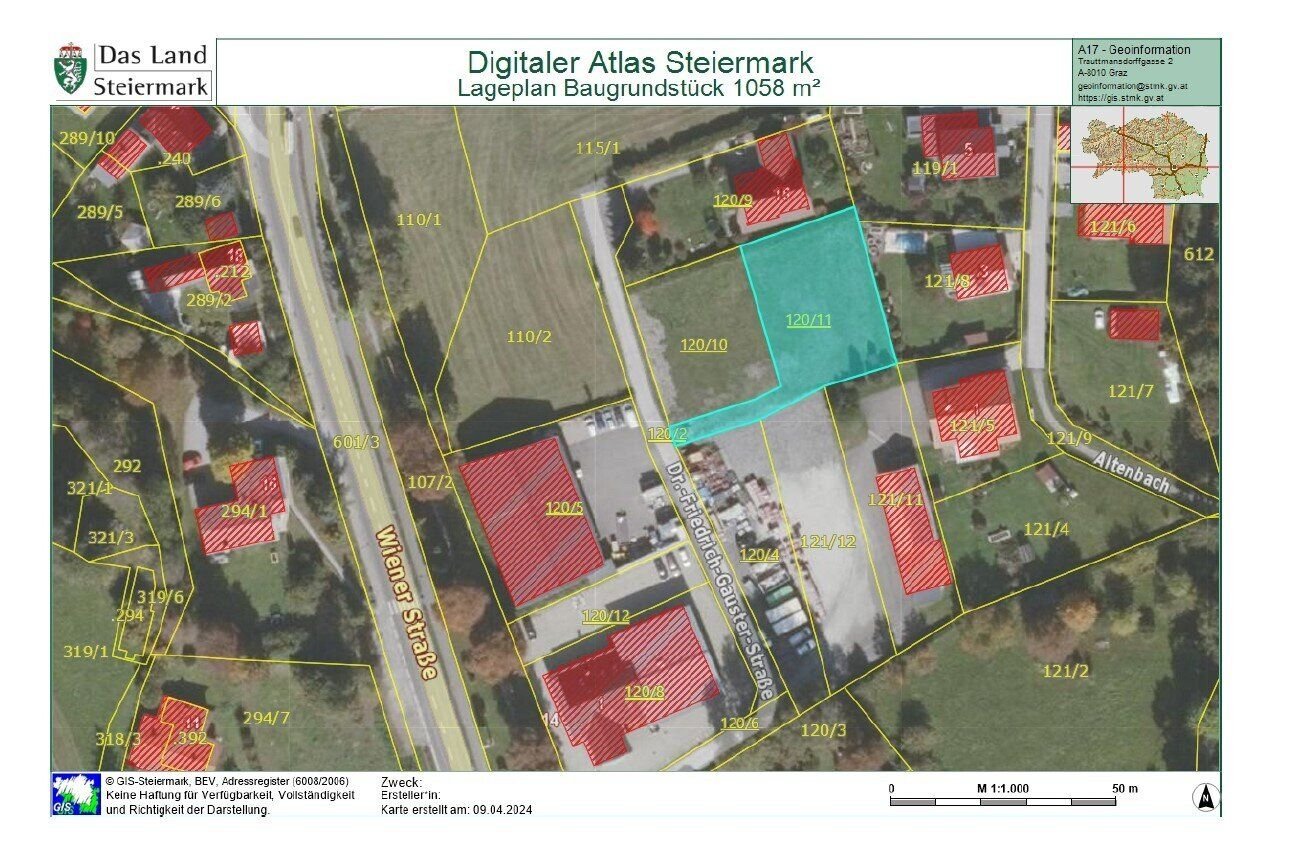 Grundstück zum Kauf 69.970 € 1.058 m²<br/>Grundstück Neumarkt in der Steiermark 8820