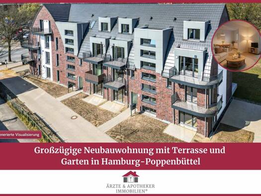 Wohnung zum Kauf - Erstbezug 689.000 € 2 Zimmer 95,8 m² Poppenbüttel Wandsbek 22399