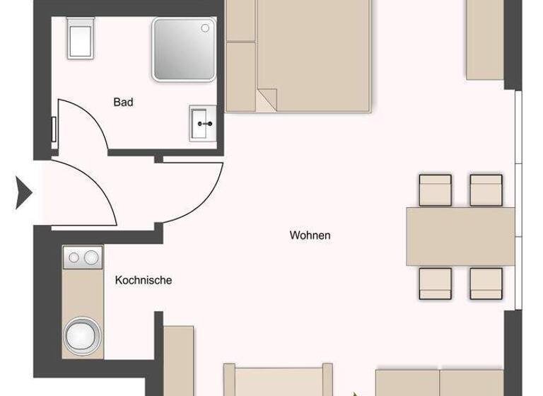 Studio zum Kauf 140.000 € 1 Zimmer 25 m² 2. Geschoss Herrenbach Augsburg 86161