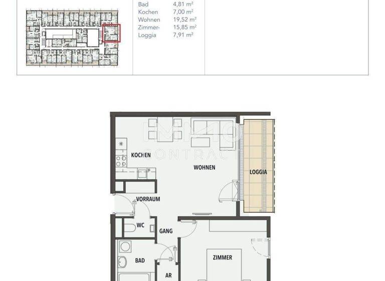 Wohnung zum Kauf - Erstbezug 334.400 € 2 Zimmer 58,4 m² frei ab sofort Wien 1210