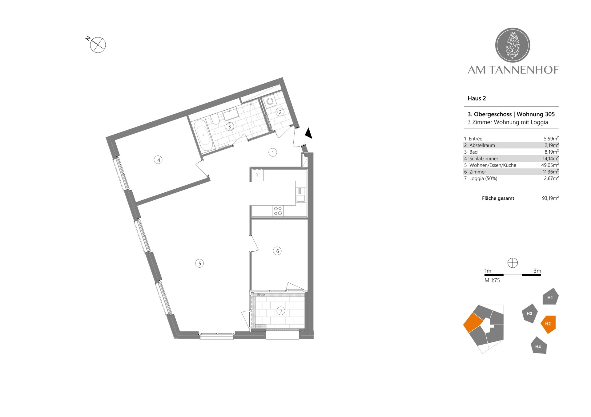 Wohnung zur Miete 1.285 € 3 Zimmer 93 m²<br/>Wohnfläche 3.<br/>Geschoss Baden-Baden - Kernstadt Baden-Baden 76530