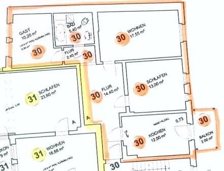 Wohnung zur Miete 535 € 3 Zimmer 76,6 m²<br/>Wohnfläche 2.<br/>Geschoss 01.03.2025<br/>Verfügbarkeit Brunnerstr.2 Jordanstraße Magdeburg 39112