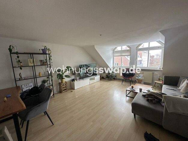 Studio zur Miete Tauschwohnung 650 € 3 Zimmer 78 m² 4. Geschoss Barmbek-Süd Hamburg 22081