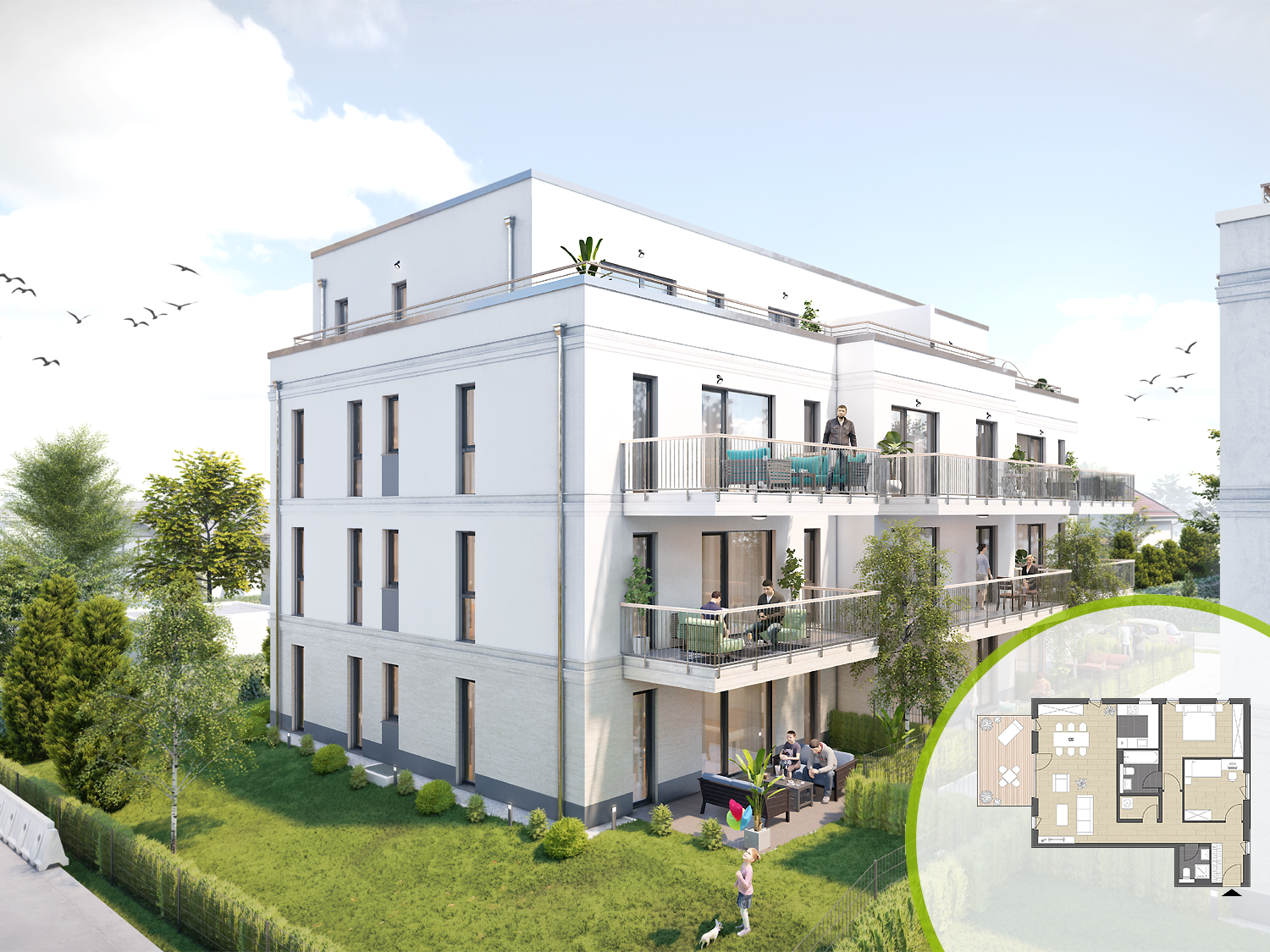 Terrassenwohnung zum Kauf provisionsfrei 445.000 € 3 Zimmer 98 m²<br/>Wohnfläche EG<br/>Geschoss ab sofort<br/>Verfügbarkeit Alzeyer Straße 69 Bad Kreuznach Bad Kreuznach 55543