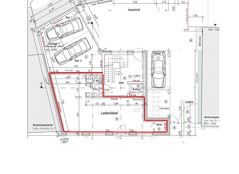 Laden zur Miete 690 € 1 Zimmer 63,5 m² Verkaufsfläche Bahnhofstr. 19 Rhede 46414