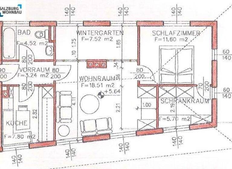 Wohnung zum Kauf provisionsfrei 204.000 € 2 Zimmer 62,9 m² Hochthronstraße 18 Bischofshofen 5500