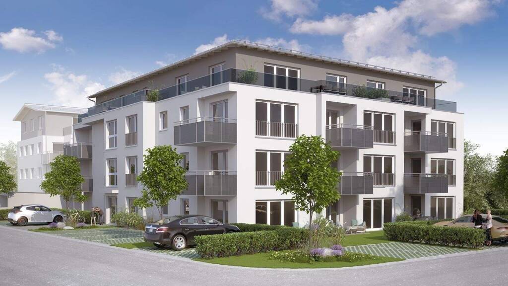 Terrassenwohnung zum Kauf - Erstbezug provisionsfrei 414.700 € 2 Zimmer 62 m² EG Eichenstraße 36 / Ellmosener Wies 14 Bad Aibling 83043