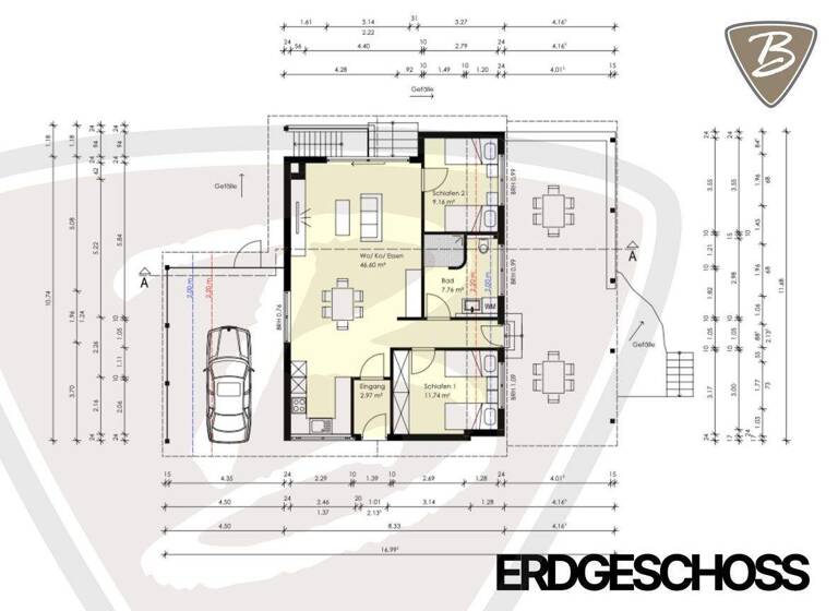 Bungalow zum Kauf provisionsfrei 259.000 € 2,5 Zimmer 100,9 m² 803 m² Grundstück Schemde Steinfeld (Oldenburg) / Schemde 49439