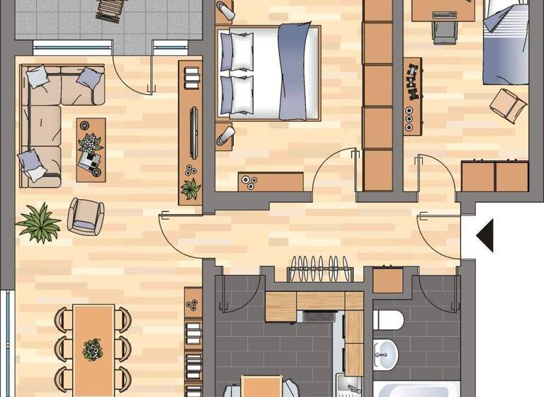 Wohnung zur Miete 579 € 3 Zimmer 70 m² 2. Geschoss frei ab 01.04.2026 Schückingstraße 2 Annen Witten 58453