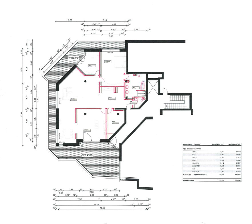 Wohnung zur Miete 1.550 € 3,5 Zimmer 176 m²<br/>Wohnfläche 1.<br/>Geschoss ab sofort<br/>Verfügbarkeit Hochstraße 29 Mitte I Gladbeck 45964