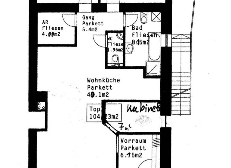 Wohnung zum Kauf 525.000 € 3 Zimmer 105 m² EG Baden 2500