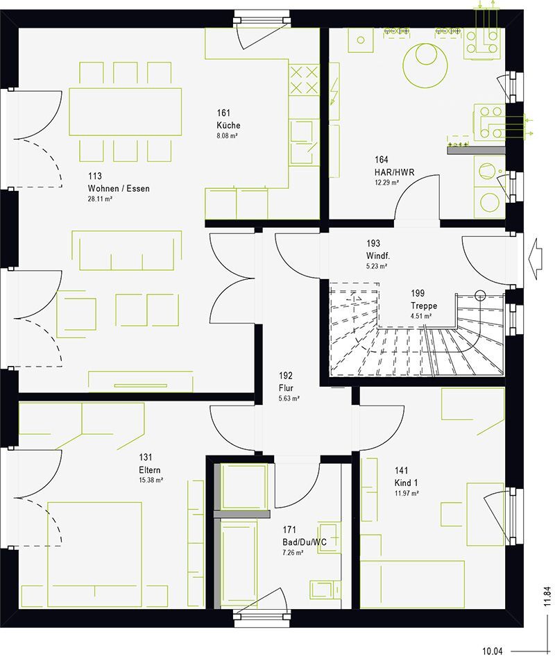 Einfamilienhaus zum Kauf provisionsfrei 311.300 € 5 Zimmer 115 m²<br/>Wohnfläche 655 m²<br/>Grundstück Feuchtwangen Feuchtwangen 91555