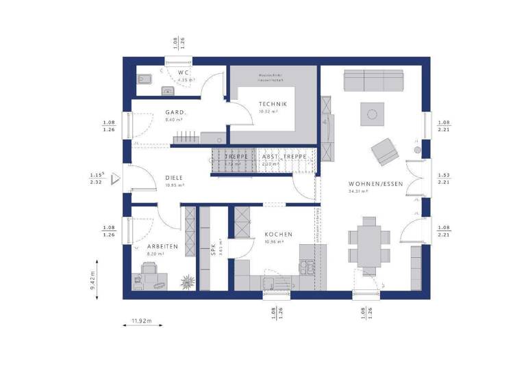 Haus zum Kauf 1.101.600 € 8 Zimmer 185 m² 577 m² Grundstück Römerschanze Reutlingen-Römerschanze 72760