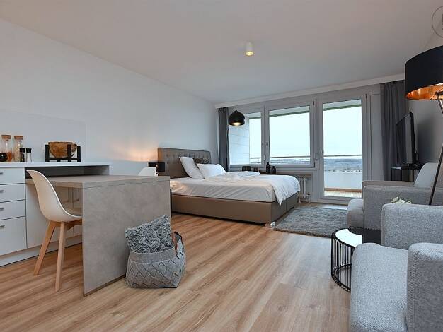 Wohnung zur Miete 1.350 € 1 Zimmer 39 m² 10. Geschoss frei ab 01.11.2025 Möhringen Stuttgart 70567