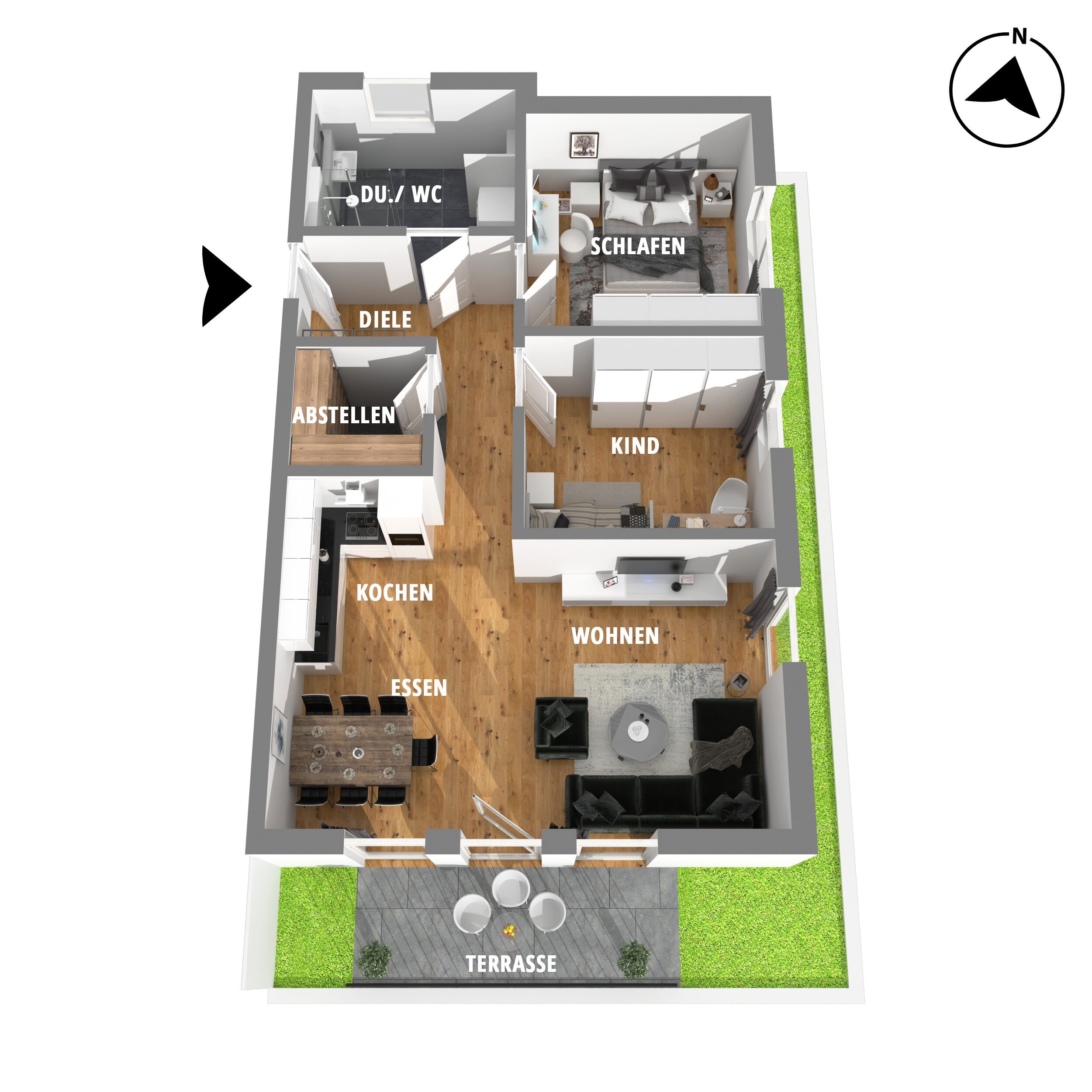 Wohnung zum Kauf 299.000 € 3 Zimmer 86 m²<br/>Wohnfläche EG<br/>Geschoss ab sofort<br/>Verfügbarkeit Hachenburg 57627