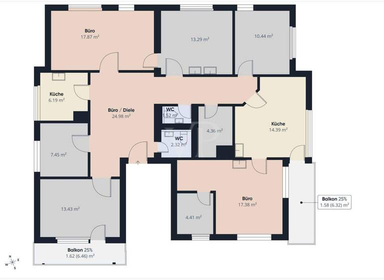 Wohnung zum Kauf 290.000 € 5 Zimmer 138 m² EG Waldaschaff 63857