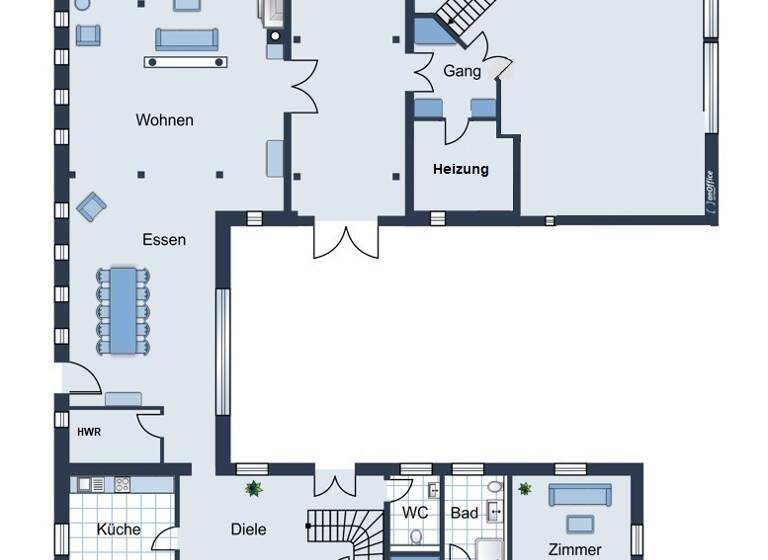 Einfamilienhaus zum Kauf 1.390.000 € 11 Zimmer 380 m² 10.006 m² Grundstück Neukirchen 25927