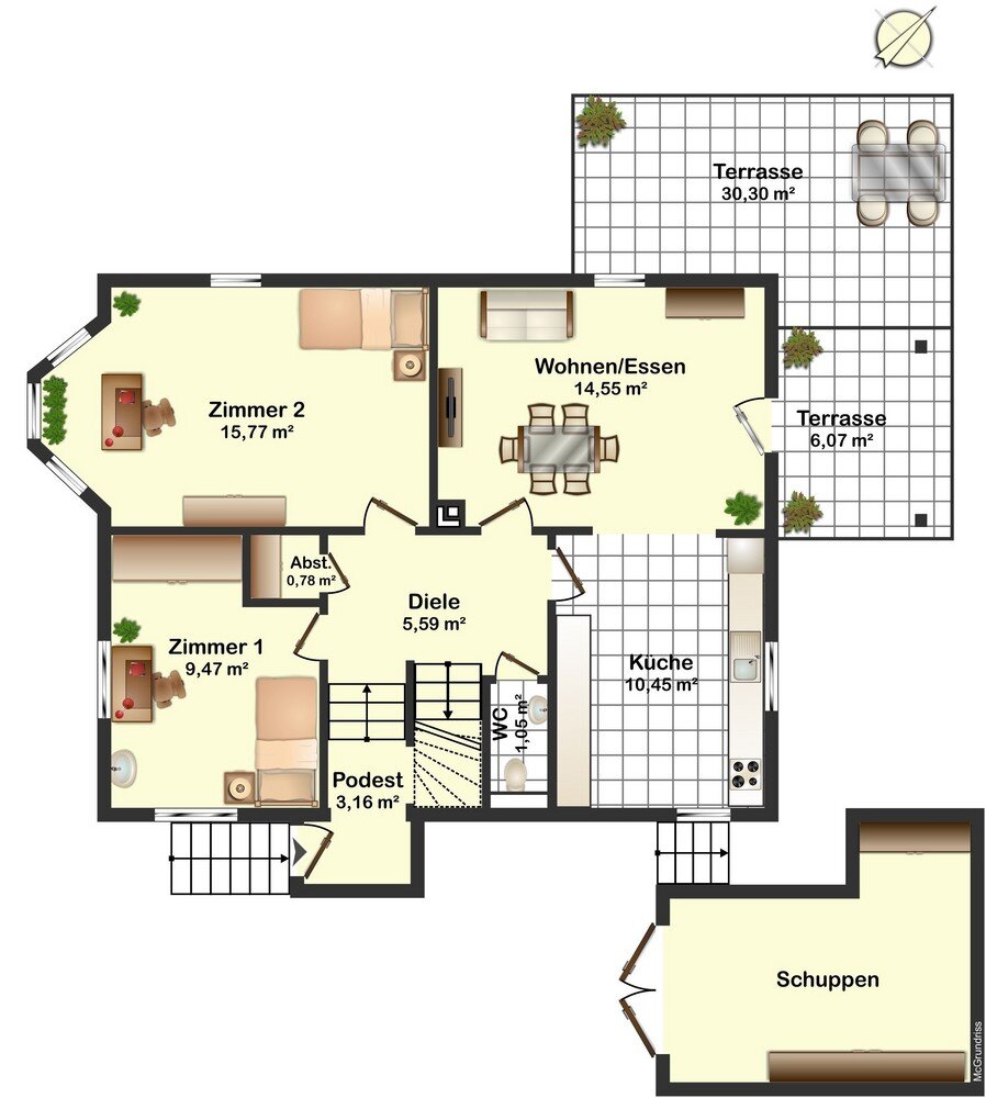 Einfamilienhaus zum Kauf provisionsfrei 449.000 € 7 Zimmer 138 m²<br/>Wohnfläche 383 m²<br/>Grundstück Böckingen - Nord Heilbronn 74080