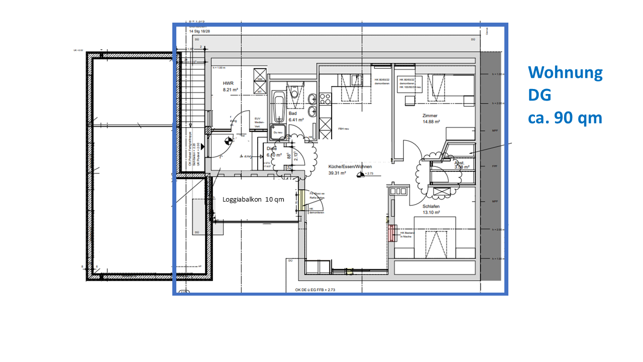 Wohnung zur Miete 1.150 € 4 Zimmer 1.<br/>Geschoss ab sofort<br/>Verfügbarkeit Franz-Josef-Schellenberger-Str. Erlenbach Erlenbach a.Main 63906