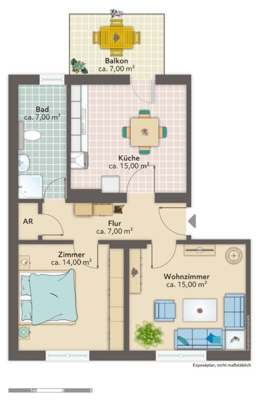 Wohnung zur Miete 410 € 2 Zimmer 61,4 m²<br/>Wohnfläche 3.<br/>Geschoss 01.03.2025<br/>Verfügbarkeit Schillerstraße 94 Geestendorf Bremerhaven 27570