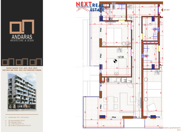 Studio zum Kauf 159.185 € 3 Zimmer 75,5 m² 2. Geschoss Sarande Saranda 9701