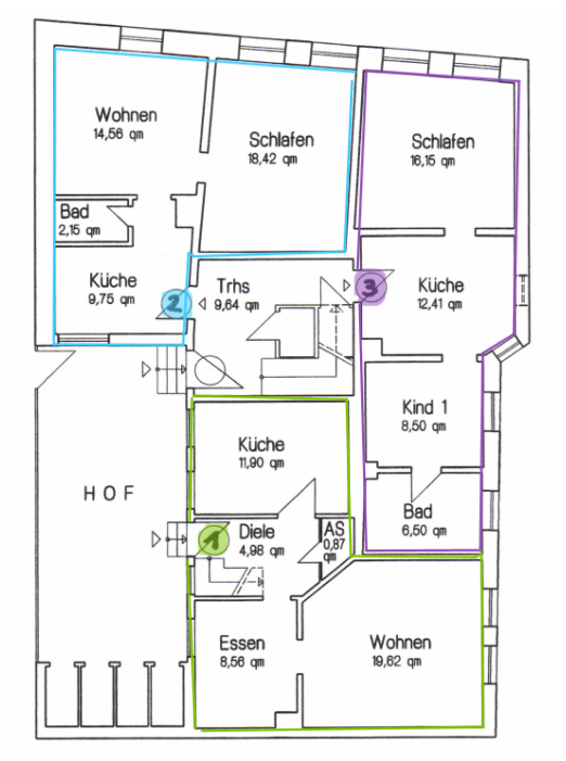 Mehrfamilienhaus zum Kauf 730.000 € 18 Zimmer 344 m²<br/>Wohnfläche 450 m²<br/>Grundstück Kostheim - Mitte Wiesbaden 55246