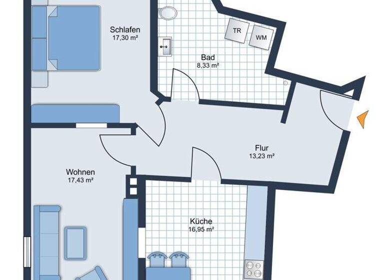 Wohnung zum Kauf 239.000 € 2 Zimmer 76 m² 3. Geschoss Coburg 96450