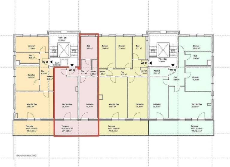 Wohnung zum Kauf provisionsfrei als Kapitalanlage geeignet 367.450 € 3 Zimmer 73,5 m² Zeitzer Straße 2 Löbstedt Jena 07743