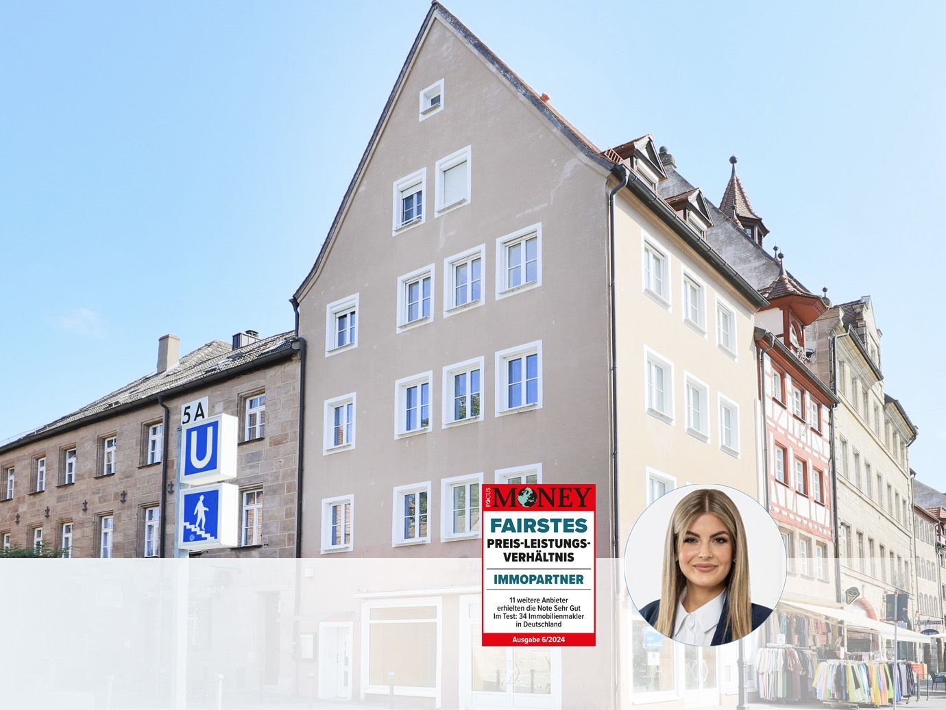 Laden zur Miete 4.200 € 45 m²<br/>Verkaufsfläche Altstadt / St. Lorenz Nürnberg 90402