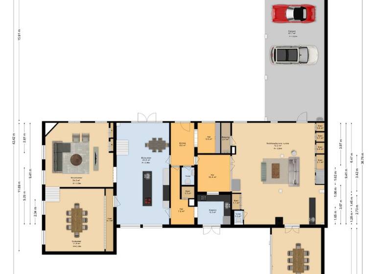 Bauernhaus zum Kauf 2.495.000 € 7 Zimmer 549 m² 2.382 m² Grundstück abtswoude 42 delft 2626 ND