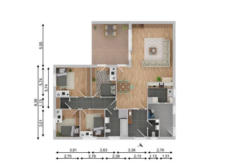 Bungalow zum Kauf 275.000 € 5 Zimmer 112,6 m²<br/>Wohnfläche 607 m²<br/>Grundstück Jevenstedt 24808