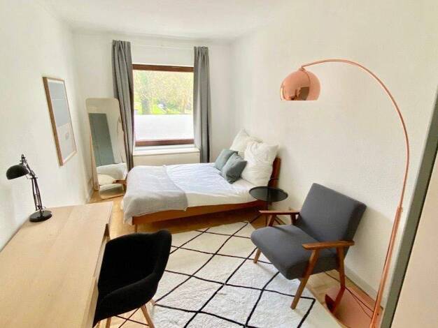 Studio zur Miete Wohnen auf Zeit 1.095 € 1 Zimmer 14 m² frei ab sofort Winterhude Hamburg 22301