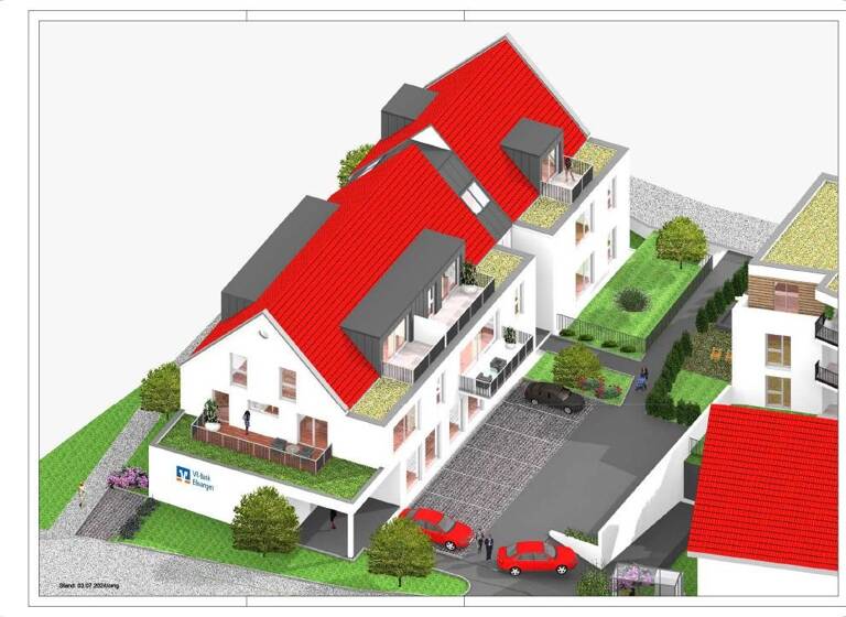 Wohnung zum Kauf provisionsfrei 249.100 € 2 Zimmer 59,3 m²<br/>Wohnfläche Dachgeschoss, 2.<br/>Geschoss Röhlingen Ellwangen (Jagst) 73479
