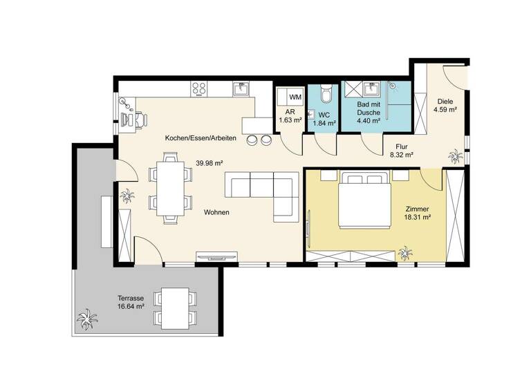Terrassenwohnung zum Kauf 548.000 € 3 Zimmer 80 m² Alte Landstraße 1b Hall in Tirol 6060