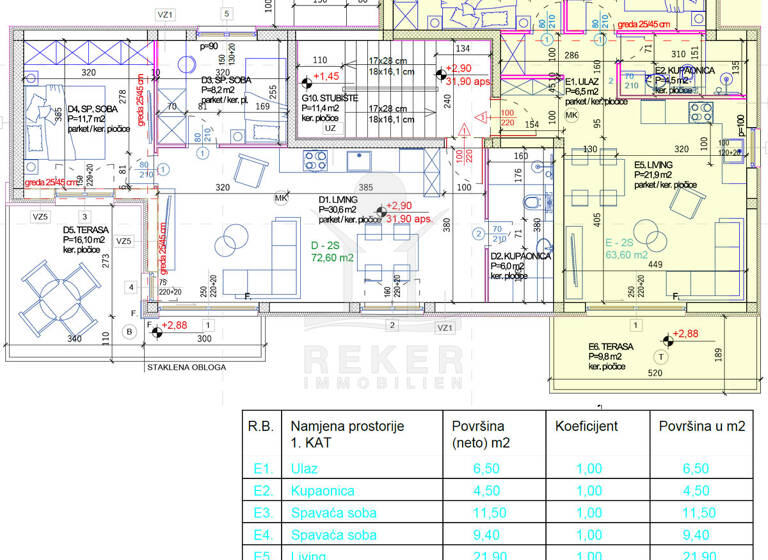 Wohnung zum Kauf - Erstbezug 262.000 € 3 Zimmer 64 m² 1. Geschoss Rogoznica 22202