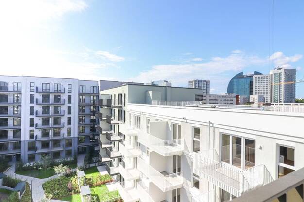 Wohnung zur Miete - Erstbezug 1.233 € 2 Zimmer 61,7 m² 4. Geschoss frei ab 01.08.2025 Karoline-Veith-Straße 37 Bockenheim Frankfurt-Bockenheim 60486