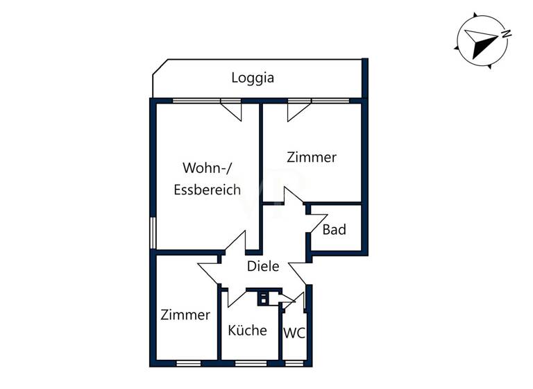 Wohnung zum Kauf 340.000 € 3 Zimmer 79 m² EG Holzlar Bonn / Holzlar 53229