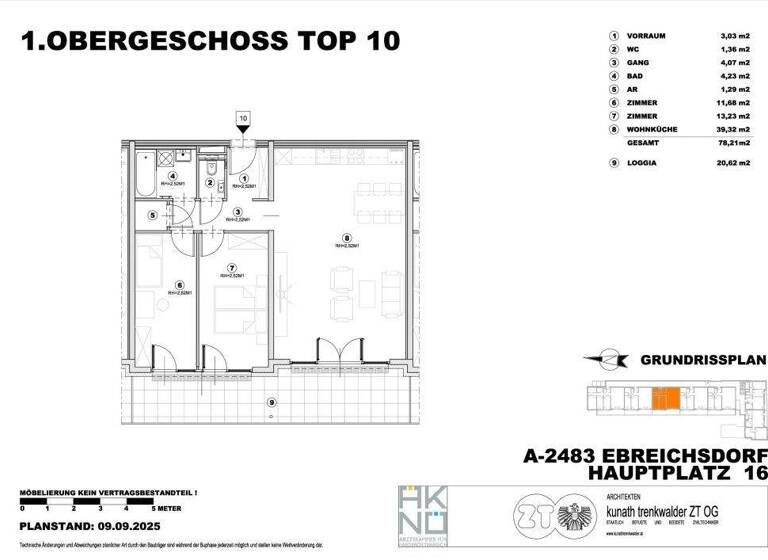 Wohnung zur Miete 1.076 € 3 Zimmer 98,8 m² Ebreichsdorf 2483