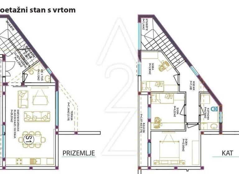 Wohnung zum Kauf 278.326 € 4 Zimmer 117 m² 1. Geschoss Sracinec Sracinec