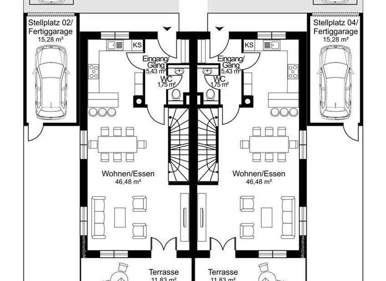 Doppelhaushälfte zum Kauf - Erstbezug 1.595.000 € 6 Zimmer 178 m² 416 m² Grundstück frei ab sofort Riemerling Hohenbrunn / Riemerling 85521