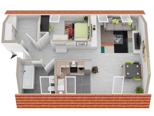 Wohnung zum Kauf als Kapitalanlage geeignet 119.500 € 2,5 Zimmer 46 m² Waldkraiburg 84478