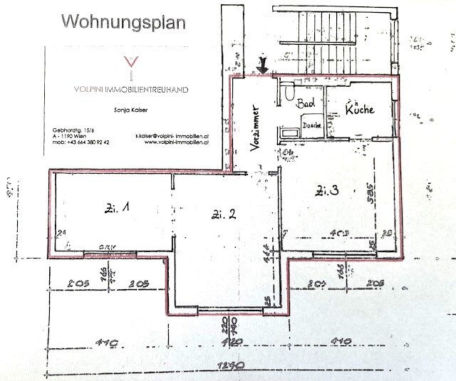 Studio zum Kauf 250.000 € 3 Zimmer 56 m²<br/>Wohnfläche Wien 1190