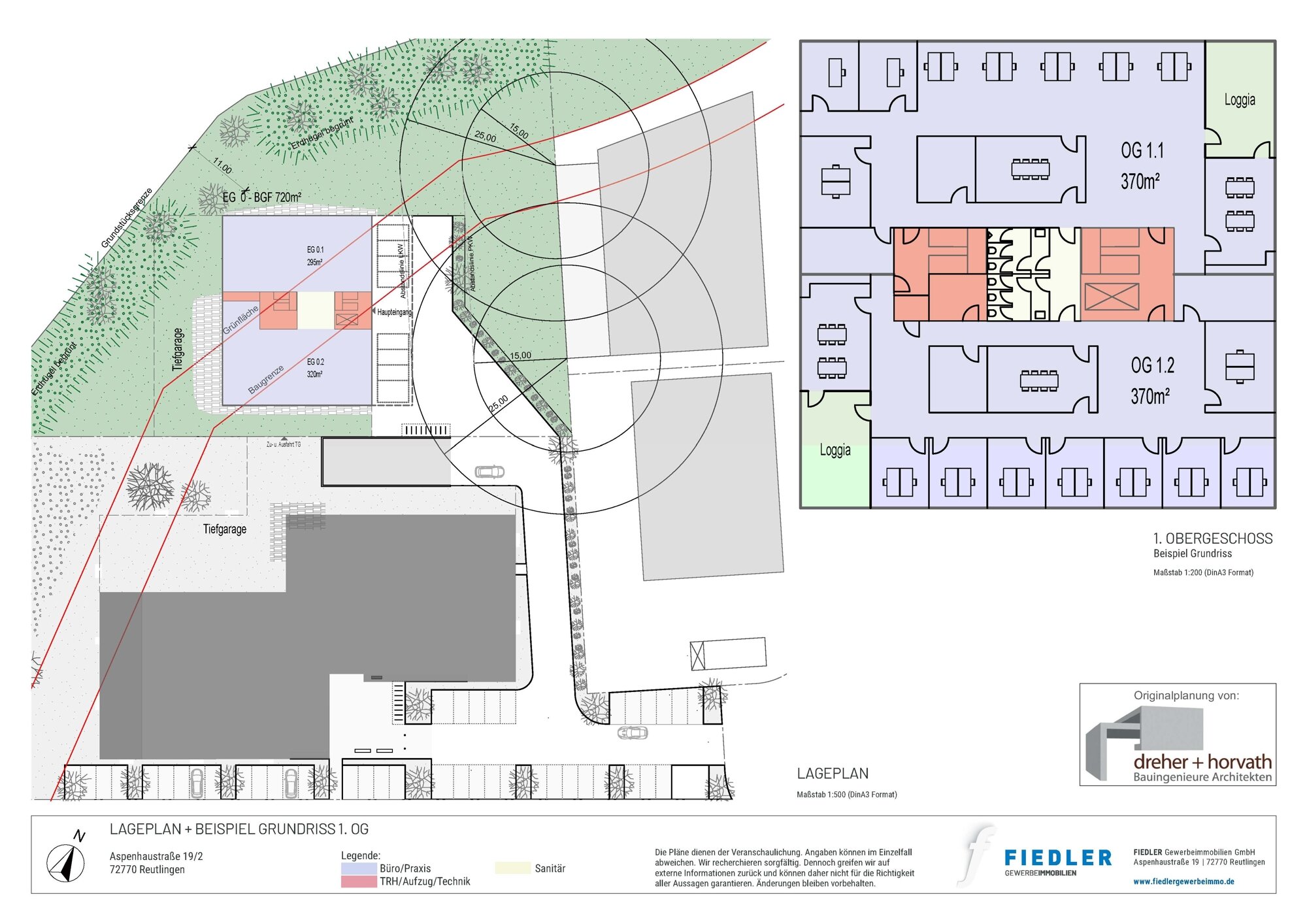 Bürofläche zur Miete provisionsfrei 3.375 m²<br/>Bürofläche ab 295 m²<br/>Teilbarkeit Aspenhaustraße 19-2 Zentrum Reutlingen 72770