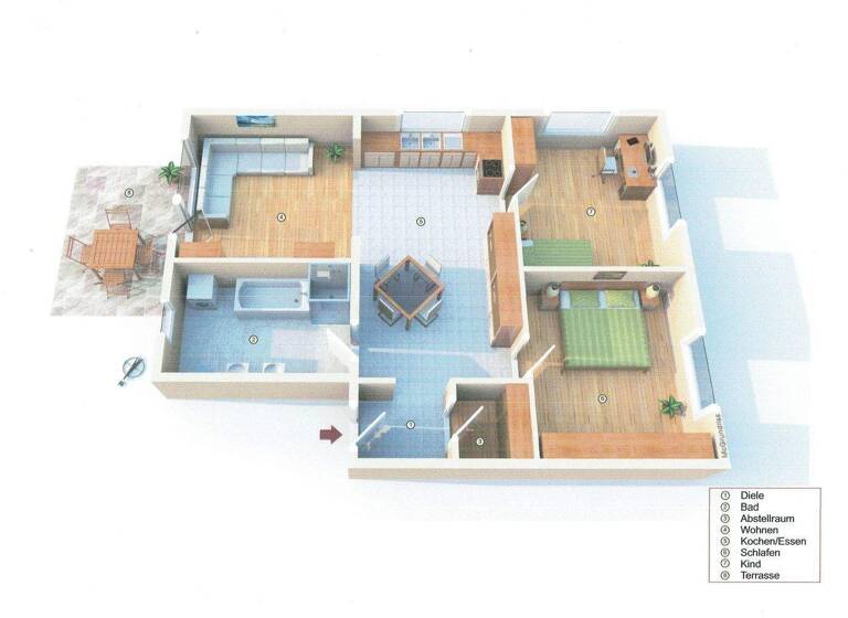 Wohnung zum Kauf 345.000 € 3 Zimmer 93 m² EG frei ab sofort Lahr Lahr/Schwarzwald 77933