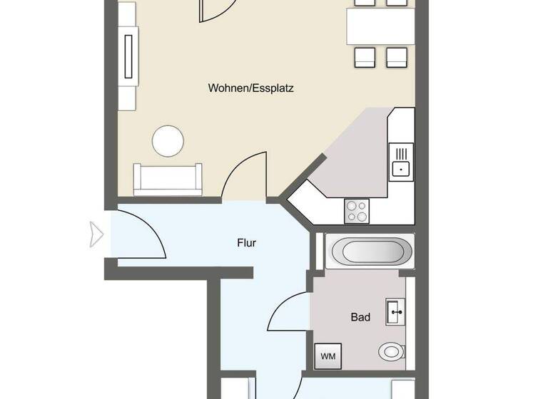 Wohnung zum Kauf 75.000 € 2 Zimmer 55 m² Schloßchemnitz Chemnitz 09113