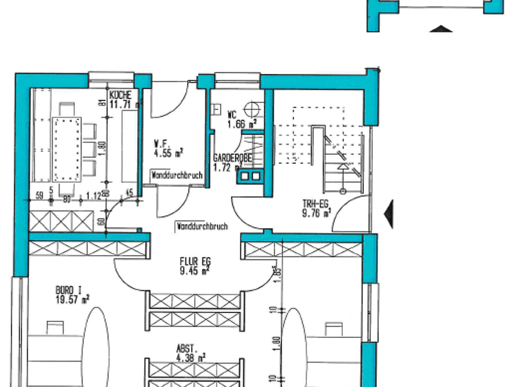 Bürofläche zur Miete 1.045 € 109,5 m² Bürofläche Lohne Lohne (Oldenburg) 49393