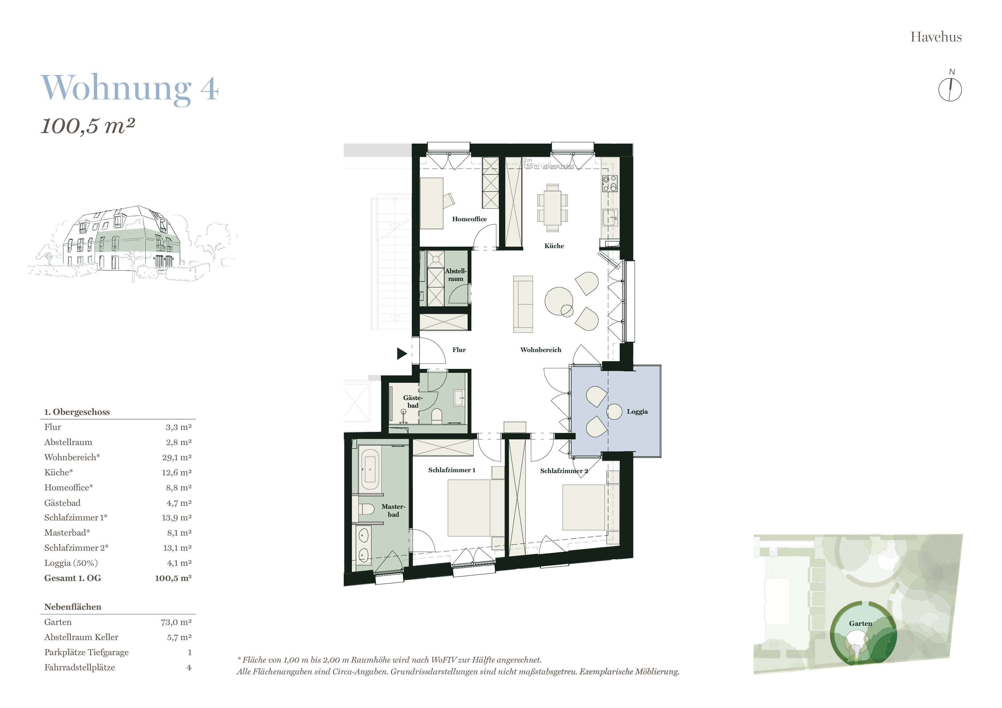 Wohnung zum Kauf 1.335.000 € 4 Zimmer 100,5 m²<br/>Wohnfläche 1.<br/>Geschoss Baron-Voght-Straße 140 Groß Flottbek Hamburg 22607