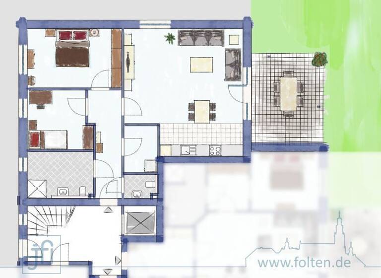 Wohnung zur Miete 895 € 3 Zimmer 93,3 m² frei ab 01.06.2026 Ihrhove Westoverledingen 26810
