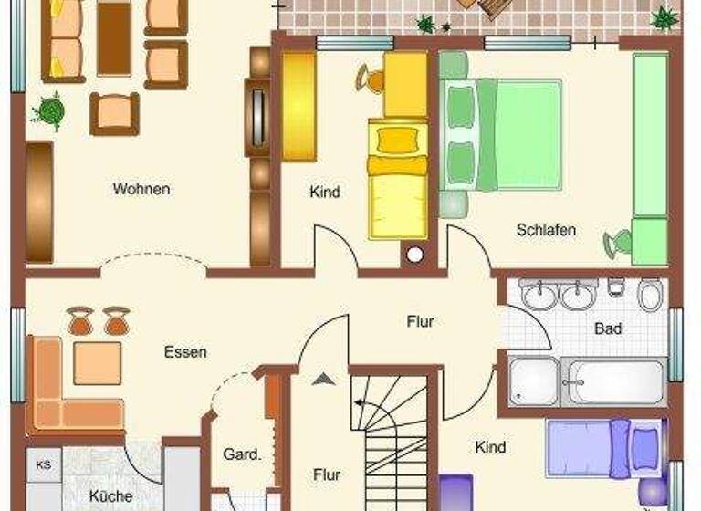 Wohnung zum Kauf 379.000 € 4 Zimmer 112,3 m² 1. Geschoss Rettigheim Mühlhausen 69242